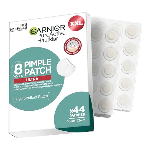 (-35%) Garnier PureActive Hautklar Pimple Patch Ultra XXL Pack, Hydrocolloid Anti-Pickel Patches, Mildert & flacht Pickel in 8 Stunden ab, 44 Stück