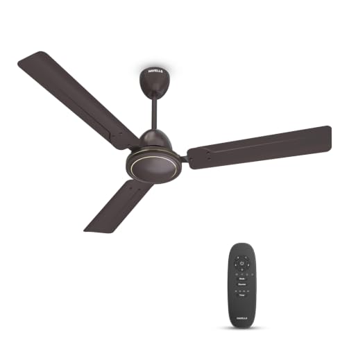 Havells 1200mm Ambrose DX BLDC Motor Ceiling Fan for Home | Remote Controlled, High Air Delivery Fan | 5 Star Rated, Upto 60% Energy Saving| Power: 38