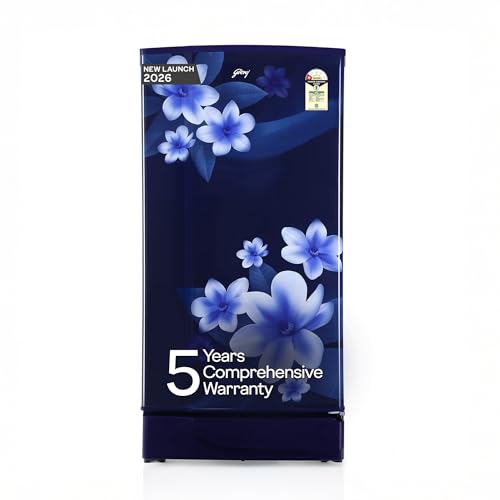 Godrej 180L 1 Star 5 Years Comprehensive Warranty | New Launch | Advanced Capillary Technology| Jumbo Vegetable Tray| 2.25L Bottle Space Single Door R