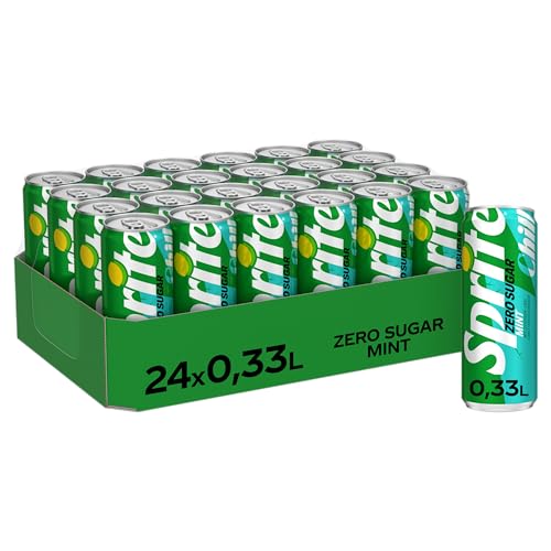 🔥 SELTEN SO GÜNSTIG (-39%) Sprite Zero Sugar Mint, Limonade ohne Zucker, Einweg Dosen, 24 x 330 ml