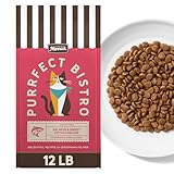 Merrick Purrfect Bistro Grain Free Salmon and Sweet Potato Recipe Natural Dry Cat Food for Adult Cats, High Protein, Outdoor or Indoor Cat Food - 12 lb. Bag