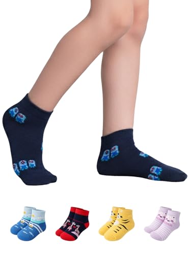 Lux Mozze Boys & Girls Calf Length Premium Soft Cotton Multicolored Socks For Kids (Pack of 5 Pairs)
