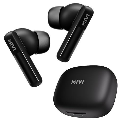 Mivi DuoPods Wave Earbuds, 70H Playtime, Bluetooth 5.3, AI ENC, TWS