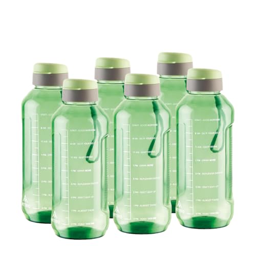ATTRO Ultra Pro Motivational 1.5-Liter BPA-Free Water Bottle with Leak-Proof Flip-Top Cap, Nylon Strap and Stylish Color for Daily Hydration- Mint Gre
