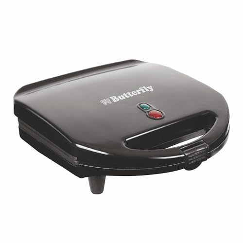 Butterfly Crosta Toast 750W Sandwich Maker | Non-stick Coated Plates | 1 Year Warranty