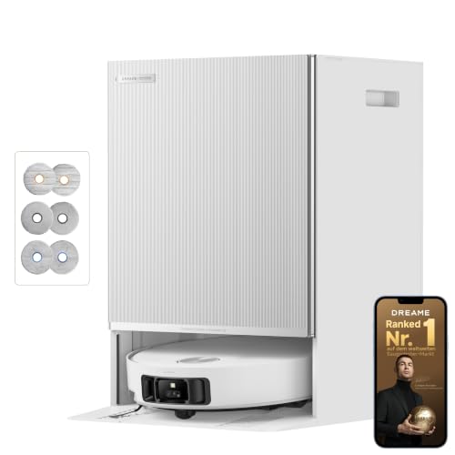 (-18%) dreame Matrix10 Ultra Saugroboter mit Wischfunktion, Mopp-Wechsel/Selbstreinigung, 30.000Pa, Autom. Entleerung/Nachfüllung,8 cm Hindernisfreiheit, Sprachsteuerung, kein Verheddern