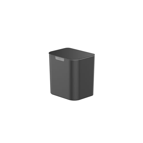 Ou Lixeira de Bancada/Parede 5L Preto Linha Liv