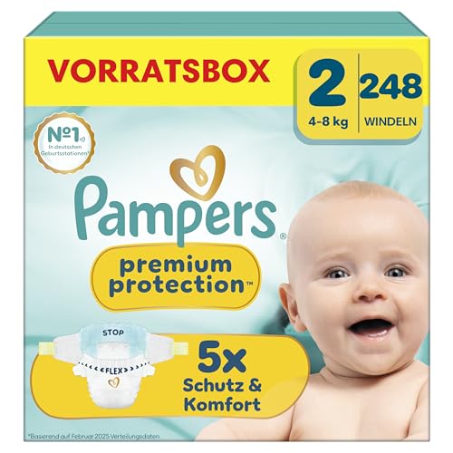 (-27%) Pampers Premium Protection Größe 2, 248 Windeln, 4kg-8kg