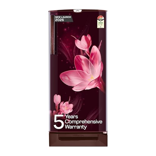 Godrej 185 L 5 Star with 5 Years Comprehensive Warranty New Launch | Advanced Capillary Technology | Toughened Glass Shelves | Direct Cool Single Door