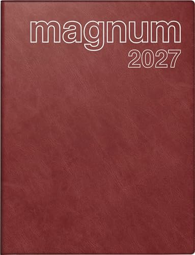 🔥 STARKER PREIS (-32%) rido/idé 7027042297 Buchkalender Mod. magnum 2027 183×240 mm, Kunststoff, weinrot
