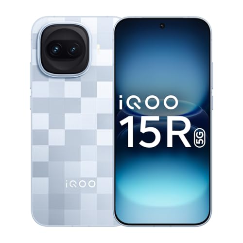 iQOO 15R (Triumph Silver, 8GB RAM, 256GB Storage) | Snapdragon® 8 Gen 5 Processor | India’s Slimmest Smartphone in 7600mAh Battery*