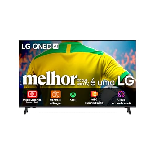 Smart TV 4K 65" LG QNED73 Portal de Games Processador AI α7 Ger8 4K Super Upscaling Google Cast Integrado Controle AI Ma...