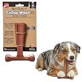 SPOT Bam-Bones Plus Coffee Wood T-Bone Dog Chew Toy, Beef Flavor, 6