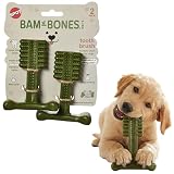 SPOT Bam-Bones Plus Toothbrush Dental Chew with Mint & Baking Soda, T-Bone, 4