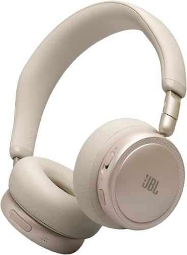 10,00€ Coupon! JBL Live 680NC Kabellose On‑Ear‑Kopfhörer mit Noise Cancelling, Champagner