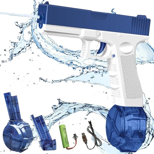 Niku Automatic Electric Water Gun/Electric Pichkari for Holi & 32 FT Range - Multicolor | Water Blaster | for Adults and Kids