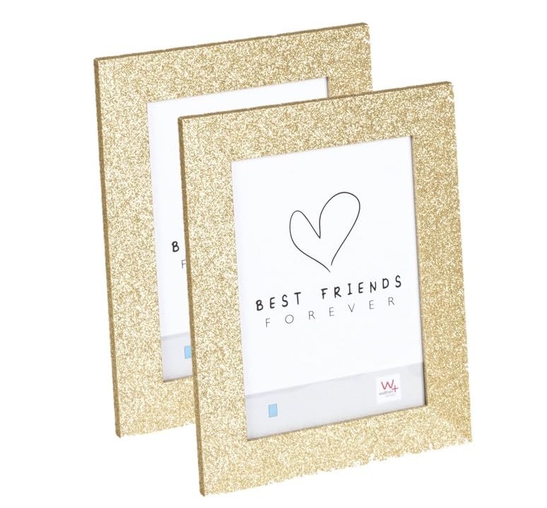 🔥 STARKER PREIS (-38%) walther design Bilderrahmen Gold 15x20 cm, 2er Pack Twinkle PortraitrahmenIT520GD