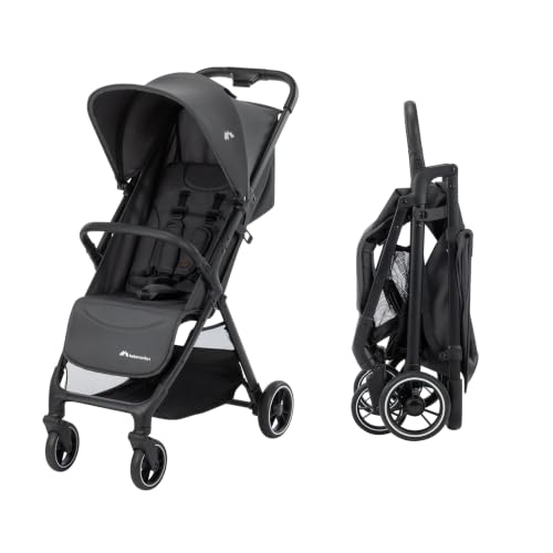 (-32%) Bebeconfort Azur, Kinderwagen Buggy Kompakt, 0–3 Jahre (15 kg), Leichter Reisebuggy, Automatisch Einhändig Klappbar, Stufenlos Flach Verstellbar, Großer Korb, Mineral Graphite