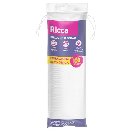 Algodão Disco Ricca 100 Und - R$ 11,61 🛍️