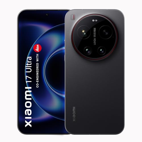 Xiaomi 17 Ultra (Black 16GB+512GB) |Free Photography Kit|World's First Leica 1-Inch LOFIC Sensor| Snapdragon 8 Elite Gen 5 |2K AMOLED Display | 90W