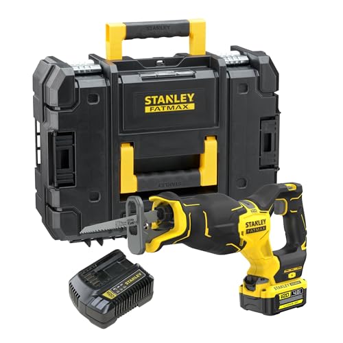 STANLEY Serra Sabre 29mm 20V Brushless SBR311M1T 2 Velocidades Bateria Carregador e Maleta