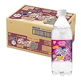 CRYSTAL SPARK(クリスタルスパーク) 炭酸水 500ml ×24本 グレープソーダ 無糖 割り材 強炭酸水 アイリスオーヤマ