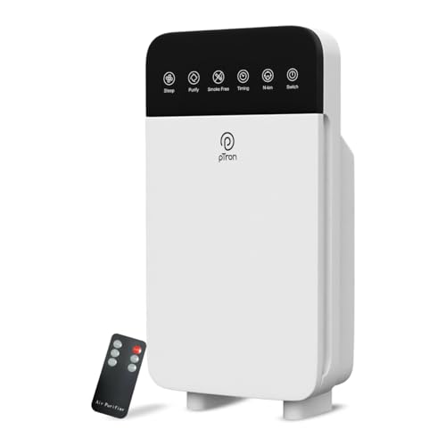 pTron EaseMate Air Purifier H1 for Home & Office, 4-Stage Filtration, HEPA 13 Filter, Activated Carbon, Removes 99.97% Pollutants, Allergens, Pet Dang