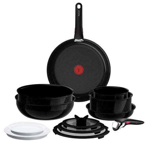 ⚡ BLITZDEAL (-36%) Tefal Ingenio Explore On 13-tlg. Kochgeschirr-Set, Schwarz, L2679302