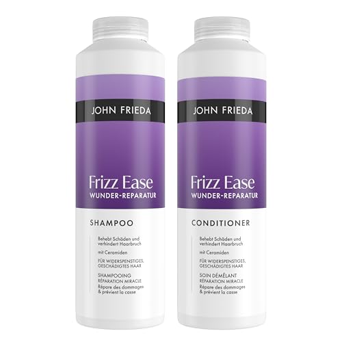 🔥 SELTEN SO GÜNSTIG (-45%) John Frieda Wunder Reparatur Set - Shampoo, 500ml & Conditioner, 500ml - Frizz Ease Serie - Für widerspenstiges, geschädigtes Haar