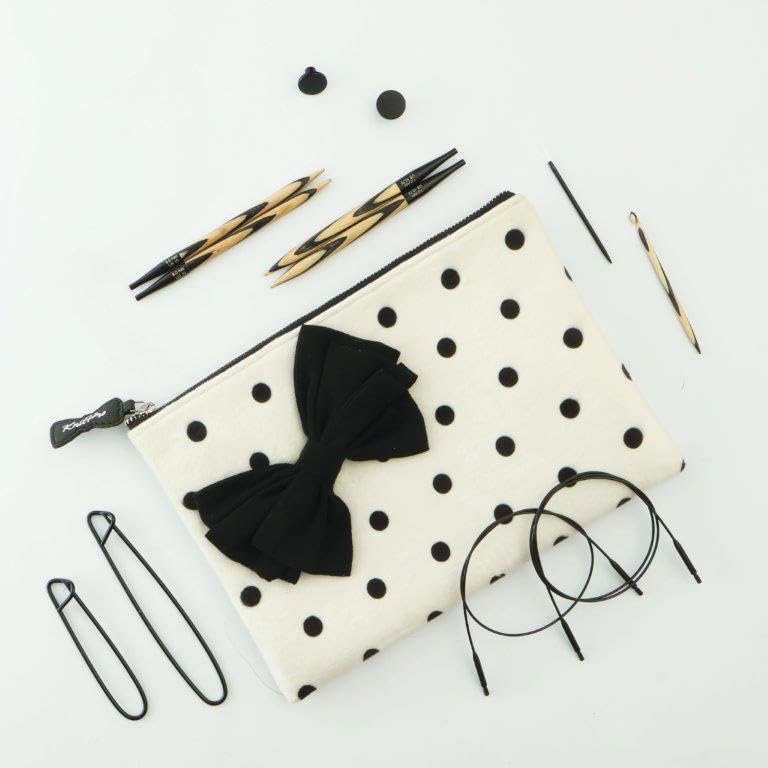 (-18%) KnitPro Cherie Austauschbares Rundstricknadel Set - 10 Größen 3.0-8.0mm - Birkenholz Nadeln mit 4 Drehbaren Seilen und Zubehör - Punkte Etui