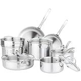 Viking 11-Piece Stainless Steel Cookware Set product photo