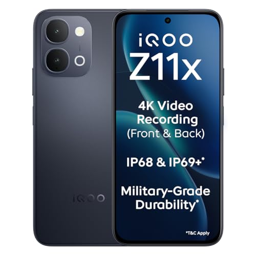iQOO Z11x 5G (Titan Black, 8GB RAM, 256 GB Storage)