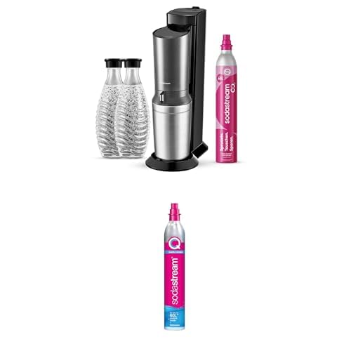 🔥 STARKER PREIS (-35%) SodaStream Crystal 3.0 Wassersprudler mit 2x Quick-Connect CO2-Zylinder und 2x Glaskaraffen