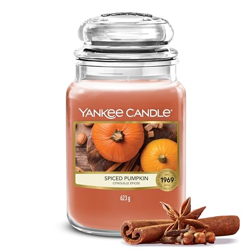 Yankee Candle Scented Candle | Spiced Pumpkin Large Jar | Long Burning Candles: up to 150 Hours | Perfect Gifts for Women