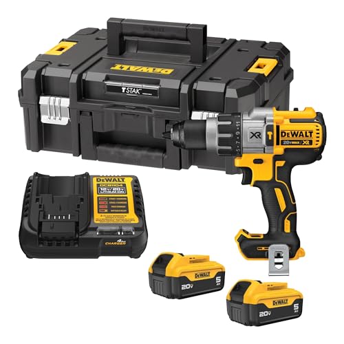 DEWALT Parafusadeira e Furadeira 1/2" (13mm) 20V DCD996P2T Carregador Bateria e Maleta