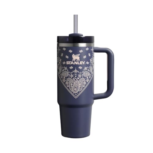 (-10%) STANLEY 1913 Quencher H2.0 FlowState Trinkbecher 0.89L - Blue Corn Paisley