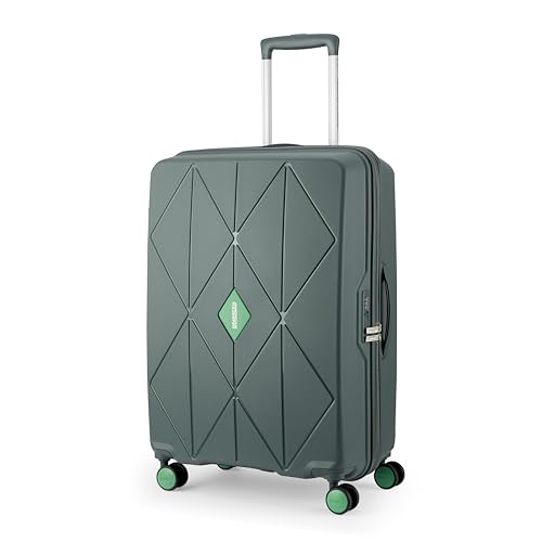 American Tourister Qubiz | Check-in Trolley Bag (68 cm) | 360° 8 Wheel Travel Luggage | Hard Case Polypropylene Suitcase | Recessed Combination Lock |