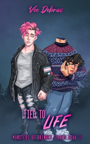 Cover of Tied to Life: A trans MM romance (Monsters of Brimrey Island Book 3)