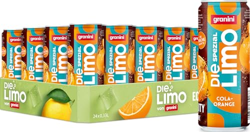 🔥 STARKER PREIS (-13%) Die Limo von granini Spezial Cola-Orange – natürlich erfrischend, mit Geschmack aus echten Früchten, mit Koffein, EINWEG (24 x 0,33L)