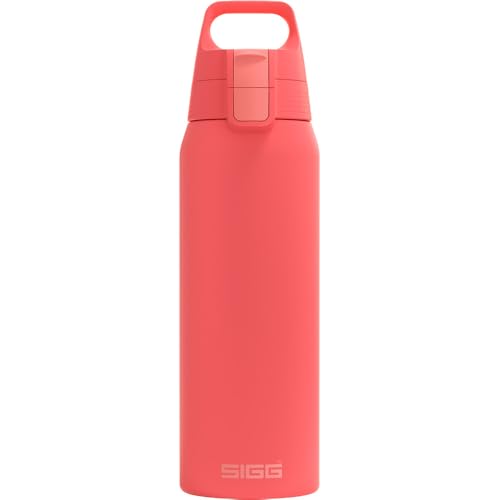 SIGG - Isolierte Trinkflasche - Thermosflasche Shield Therm One Watermelon - kohlensäurehaltige Getränke - Auslaufsicher - Spülmaschinenfest - BPA-frei - 90% re