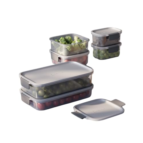 Electrolux Kit 6 Potes Herméticos Plástico Multiuso Vedação Silicone | 5,8L, Safelock