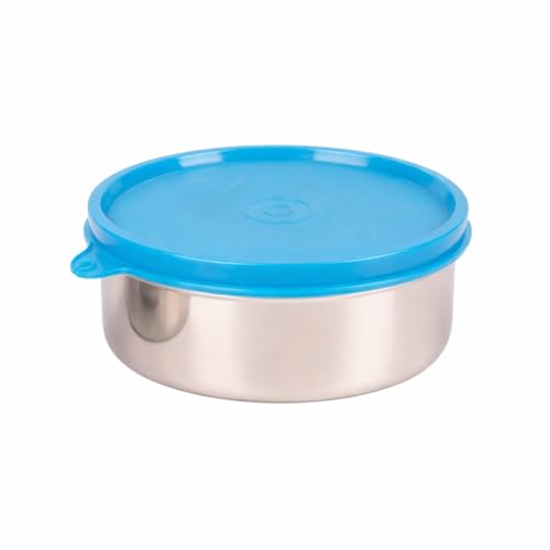 TOSAA Stainless Steel Sigma Container Medium - 390 ml (Pack of 1) | Airtight & Leakproof Lid |Compact & Travel-Friendly | Easy to Carry | Perfect for 