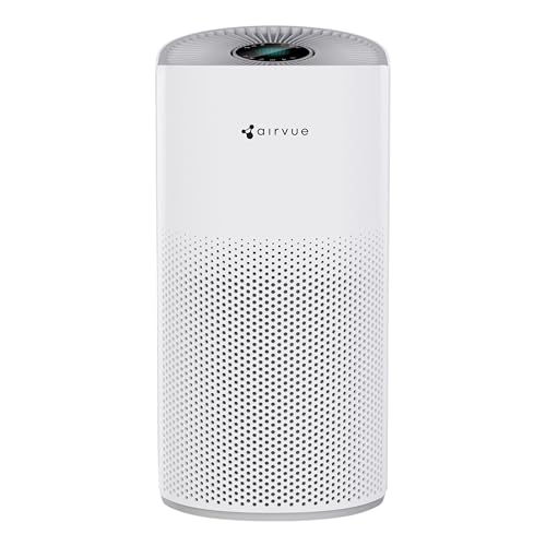 Nippo Airvue L301 4-Stage True HEPA H13 Air Purifier with Nano Organic Filter for Home, Removes 99.97% PM2.5 and Allergens, UV-C Sterilization, AQI Co