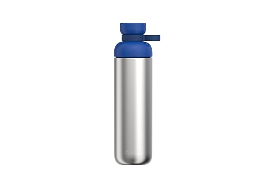 Mepal, Roestvrij Staal Vita Waterfles, 900 Ml, Twee Openingen, Lekdicht, Vaatwasmachinebestendig, Vivid Blue