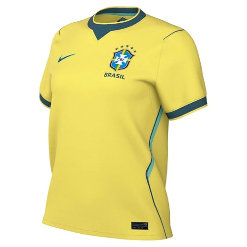 Camiseta Feminina Brasil Torcedor 2026/27 Nike - Amarelo