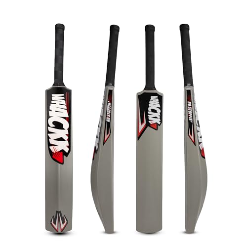 WHACKK Double Blade Cricket Bat Full Size – Virgin Plastic Heavy-Duty Tennis & Turf Bat | Bigger Sweet Spot, Crack-Resistant | Tournament Standard Siz