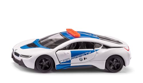 🔥 STARKER PREIS (-34%) Siku 2319 BMW i8 Safety Car, 1:50, Metall/Kunststoff, Blau-Weiß