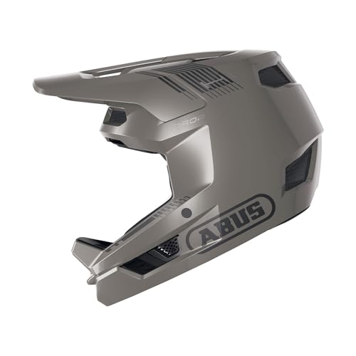 ABUS Downhill-Helm HiDrop, Fullface-Helm, dust Grey, Größe L