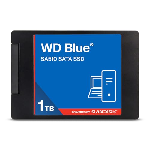 ⚡ BLITZDEAL (-30%) WD Blue SA510 2,5”/7mm SATA SSD interner Speicher 1 TB (bis zu 560 MB/s, 3D NAND, Acronis True Image, SANDISK Dashboard)
