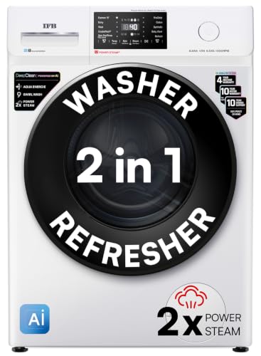 IFB 6.5 Kg 5 Star, DeepClean® Technology, AI Powered, Fully Automatic Front Load Washing Machine (ELENA VXN 6510 CMS, PowerSteam®, 9 Swirl, Steam Refr